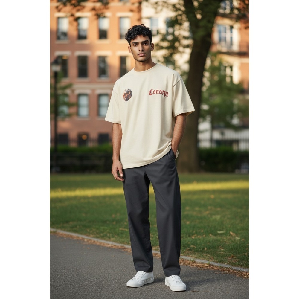 Concepts T Shirt Men White Color 100 %‎ Cotton Size S
